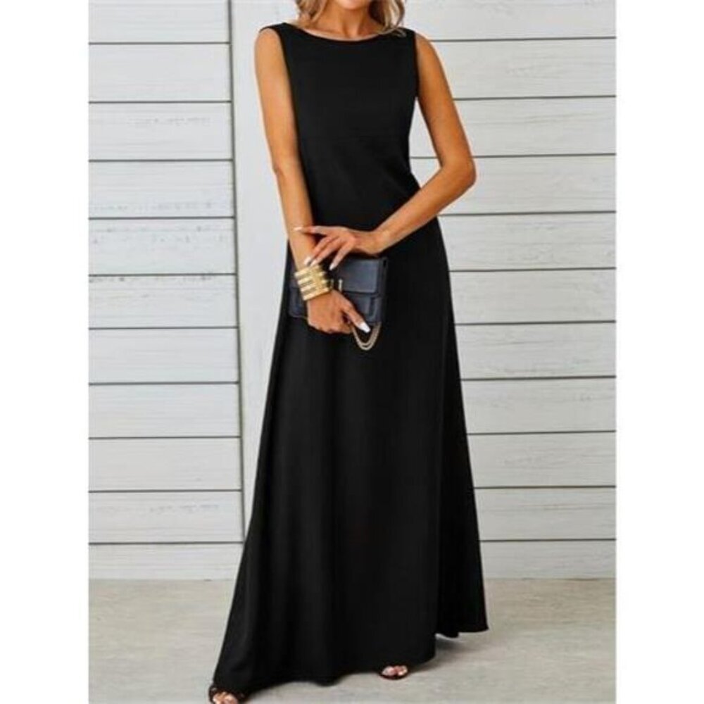 Sleeveless Flowy Maxi Dress